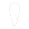 Rosecliff Diamond & Aquamarine Bar Adelaide Mini Necklace in 14k Gold (March)