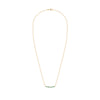 Rosecliff Diamond & Emerald Bar Adelaide Mini Necklace in 14k Gold (May)