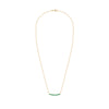 Rosecliff Emerald Bar Adelaide Mini Necklace in 14k Gold (May)