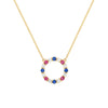 Liberty Rosecliff Circle Necklace with Diamonds in 14k Gold