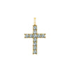 Rosecliff Cross Alexandrite Pendant in 14k Gold (June)