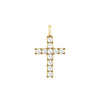 Rosecliff Cross Diamond Pendant in 14k Gold (April)