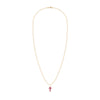 Rosecliff Small Cross Ruby Pendant in 14k Gold (July)