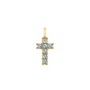 Rosecliff Small Cross Alexandrite Pendant in 14k Gold (June)