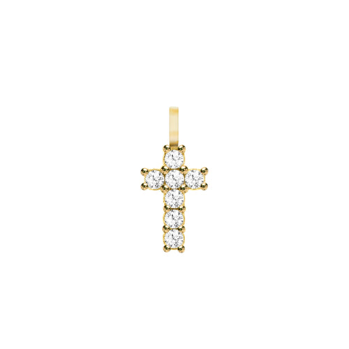 Rosecliff Small Cross Pendant in 14k Gold