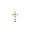 Rosecliff Small Cross Diamond Pendant in 14k Gold (April)