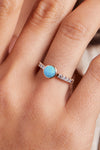 Rosecliff Grand Turquoise Ring in 14k Gold (December)