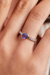 Rosecliff Grand Amethyst Ring in 14k Gold (February)