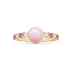 Rosecliff Grand Pink Opal Ring in 14k Gold (October)
