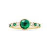 Rosecliff Grand Emerald Ring in 14k Gold (May)
