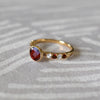 Rosecliff Grand Garnet Ring in 14k Gold (January)