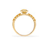 Rosecliff Grand Citrine Ring in 14k Gold (November)