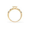 Rosecliff Letter Diamond & Alexandrite Ring in 14k Gold (June)