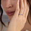 Rosecliff Luxe Diamond & Amethyst Stackable Ring in 14k Gold (February)
