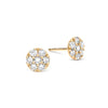 Rosecliff Birthstone Mini Stud Earrings in 14k Gold