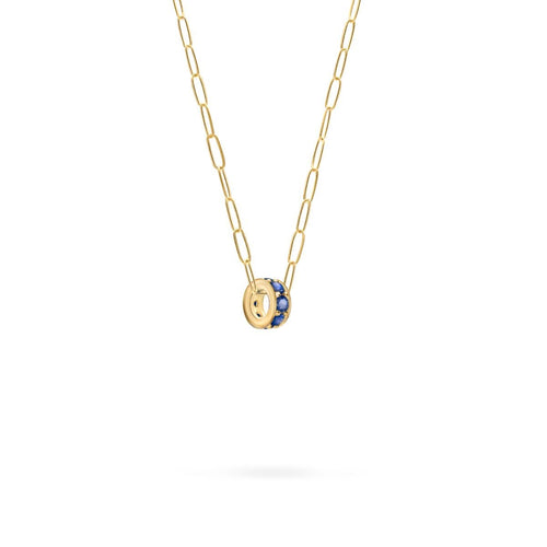 Rosecliff Sapphire Bead in 14k Gold (September)