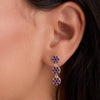 Rosecliff Amethyst Drop Earrings in 14k Gold (February)