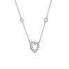 Rosecliff Small Diamond Heart & Petite 2 Birthstone Necklace