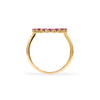 Rosecliff Circle Pink Tourmaline Ring in 14k Yellow Gold (Size 7)