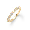 Rosecliff Diamond & Opal Stackable Ring in 14k Gold (October)