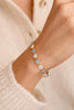 Rosecliff Tennis Diamond & Nantucket Blue Topaz Bracelet in 14k Gold (December)