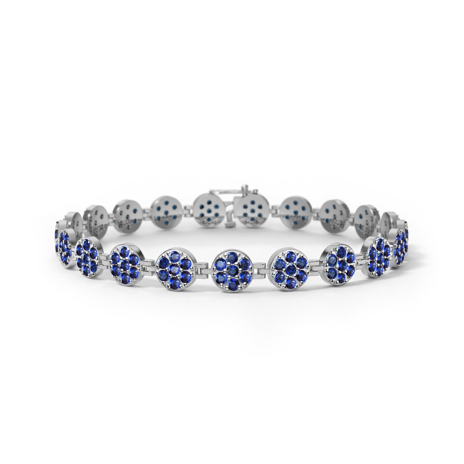 Rosecliff Tennis Sapphire Bracelet in 14k Gold (September)