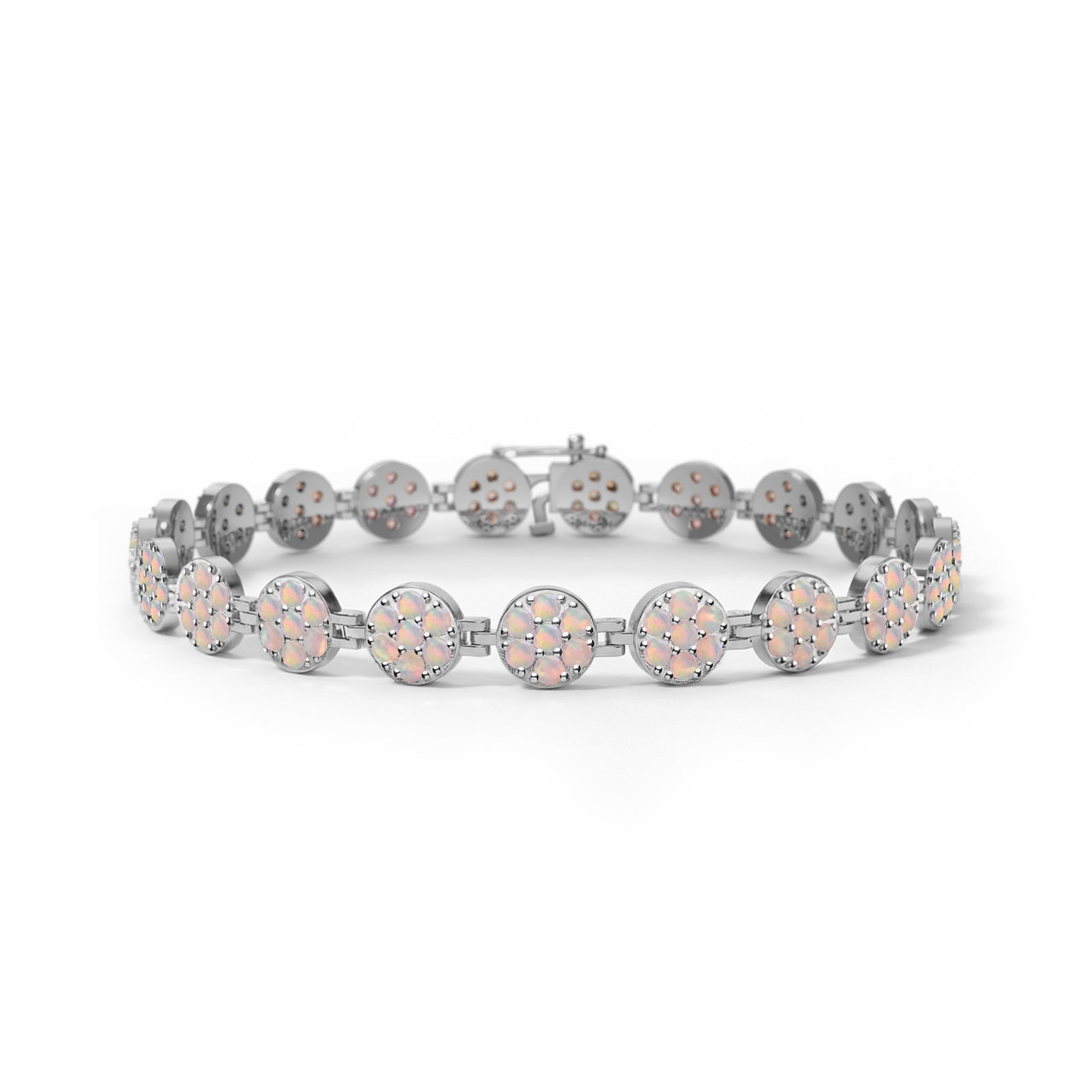 Rosecliff Tennis Opal Bracelet in 14k Gold (October)