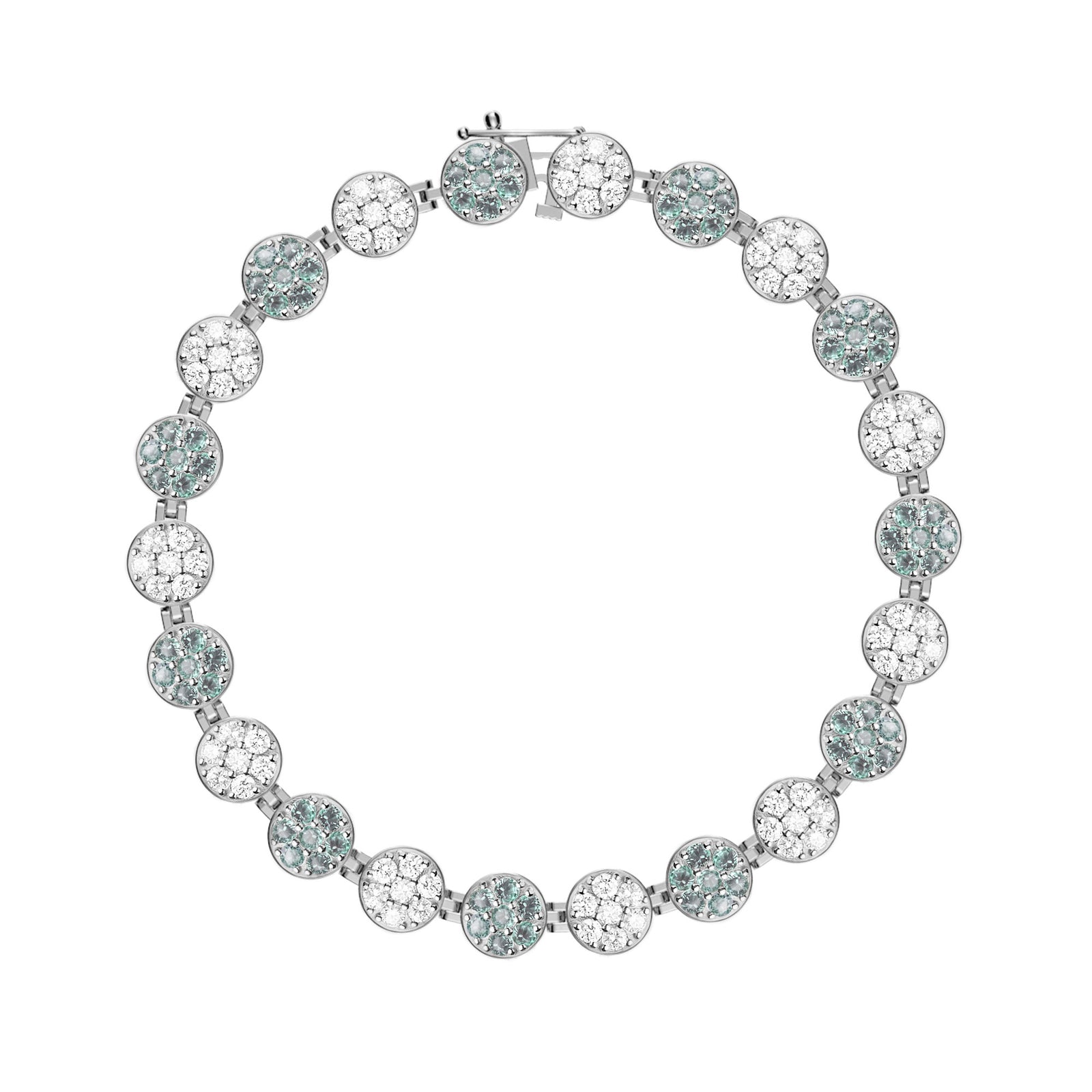 Rosecliff Tennis Diamond & Alexandrite Bracelet in 14k Gold (June)