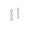 Rosecliff Diamond Drop Earrings in 14k Gold (April)