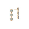 Rosecliff Alexandrite Drop Earrings in 14k Gold (June)