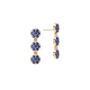Rosecliff Sapphire Drop Earrings in 14k Gold (September)