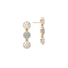 Rosecliff Diamond & Nantucket Blue Topaz Drop Earrings in 14k Gold (December)