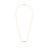 Rainbow Rosecliff Bar Necklace with Diamonds in 14k Gold