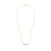 Rainbow Rosecliff Bar Necklace in 14k Gold