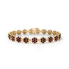 Rosecliff Tennis Garnet Bracelet in 14k Gold (January)