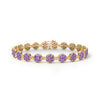 Rosecliff Tennis Amethyst Bracelet in 14k Gold (February)