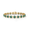 Rosecliff Tennis Emerald Bracelet in 14k Gold (May)
