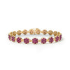 Rosecliff Tennis Ruby Bracelet in 14k Gold (July)