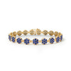 Rosecliff Tennis Sapphire Bracelet in 14k Gold (September)