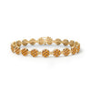 Rosecliff Tennis Citrine Bracelet in 14k Gold (November)