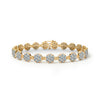 Rosecliff Tennis Nantucket Blue Topaz Bracelet in 14k Gold (December)