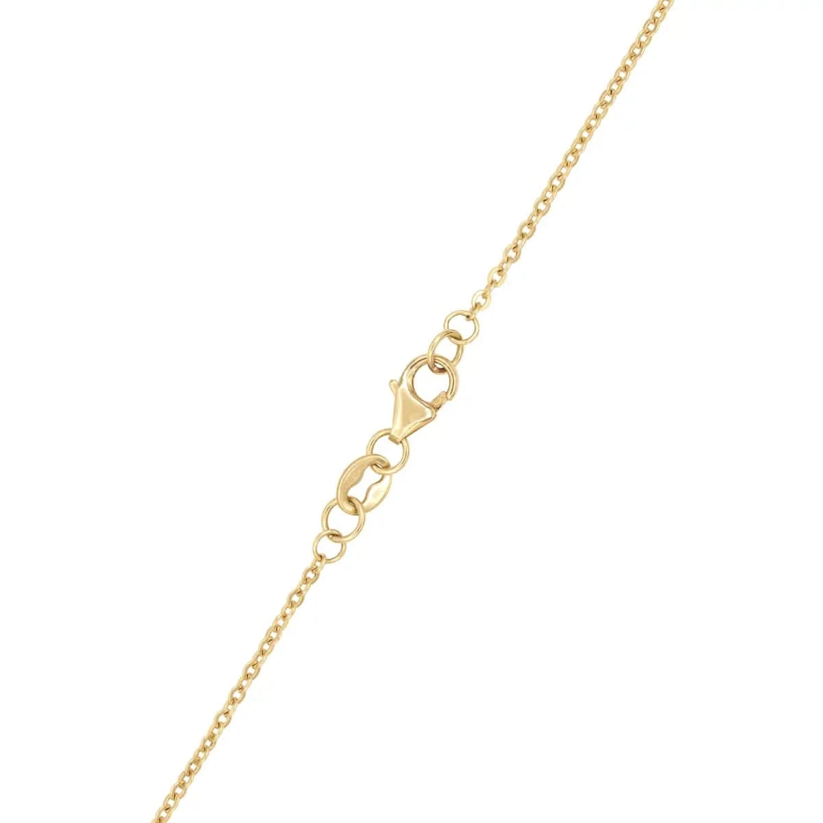 14k yellow gold saffron chain and lobster claw clasp