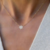 Diamond Star of David Necklace in 14k Gold