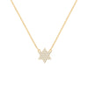 Diamond Star of David Necklace in 14k Gold