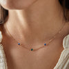 Terra 3 Stone Necklace in 14k Gold