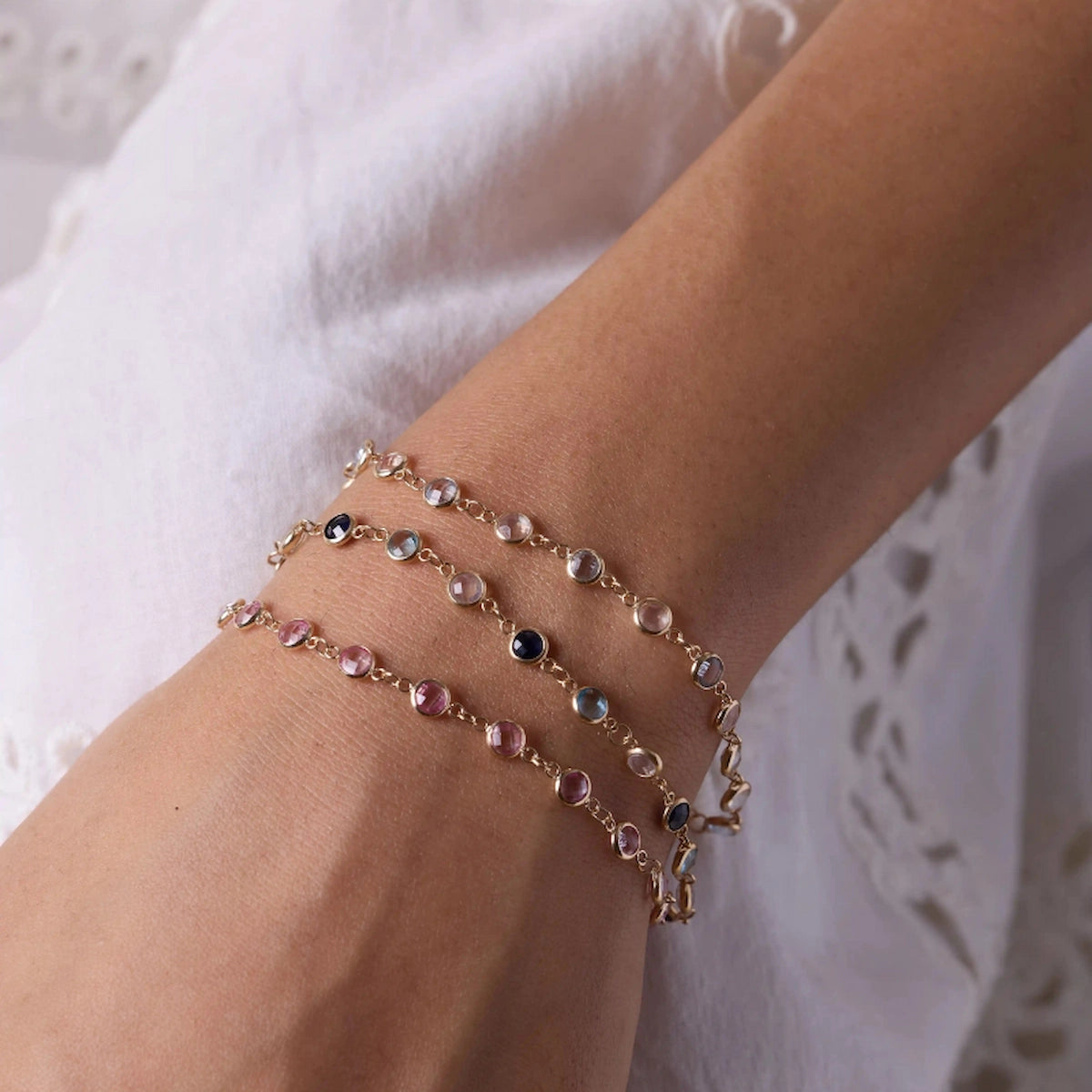 Newport Birthstone Bracelet in 14k Gold