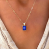 Warren Lapis Pendant with Diamond Bale in 14k Gold (September)