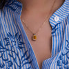 Warren Citrine Pendant in 14k Gold (November)