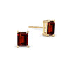 Warren Garnet Stud Earrings in 14k Gold (January)