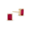 Warren Ruby Stud Earrings in 14k Gold (July)